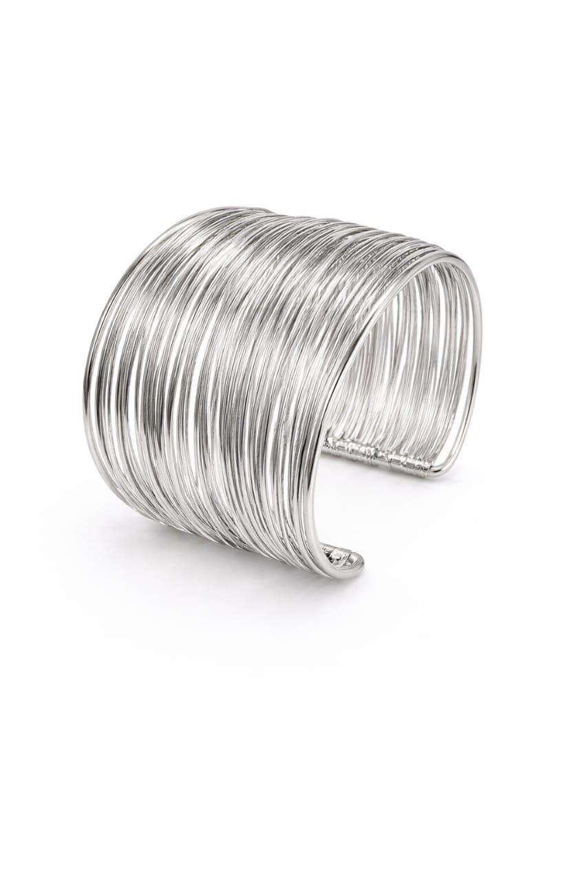 Silver Coil Bracelet
