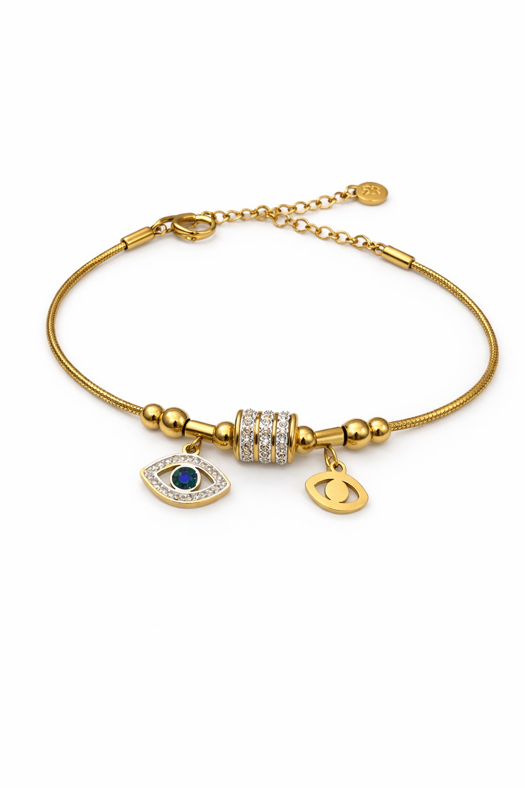 Charms with Evil eye bracelet